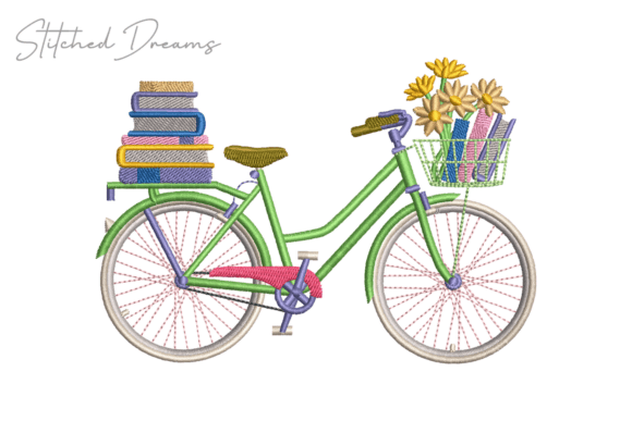 Blooming Ride Embroidery Design