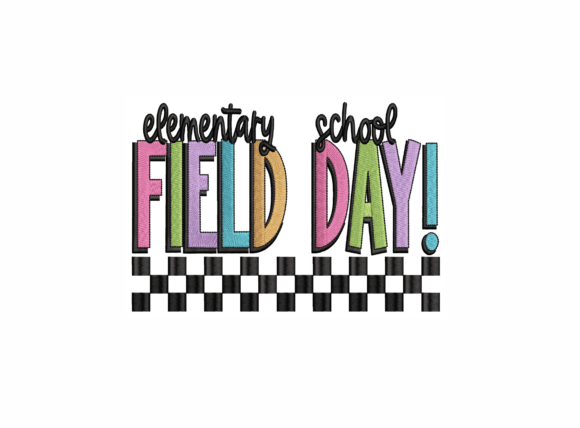 Elementary School Embroidery Design