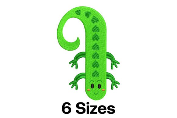 Funny Iguana Alphabet Letter I