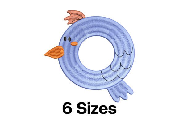 Funny Quail Alphabet Letter Q